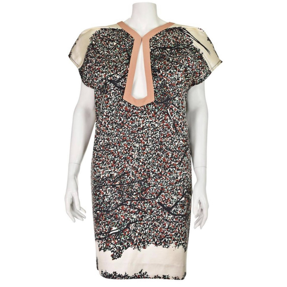 BALENCIAGA PARIS Splatter Print Mini Cocktail Dress - Picture 4 of 8